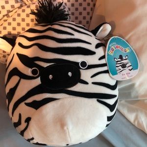 8” Freddie the Zebra Squishmallow NWT